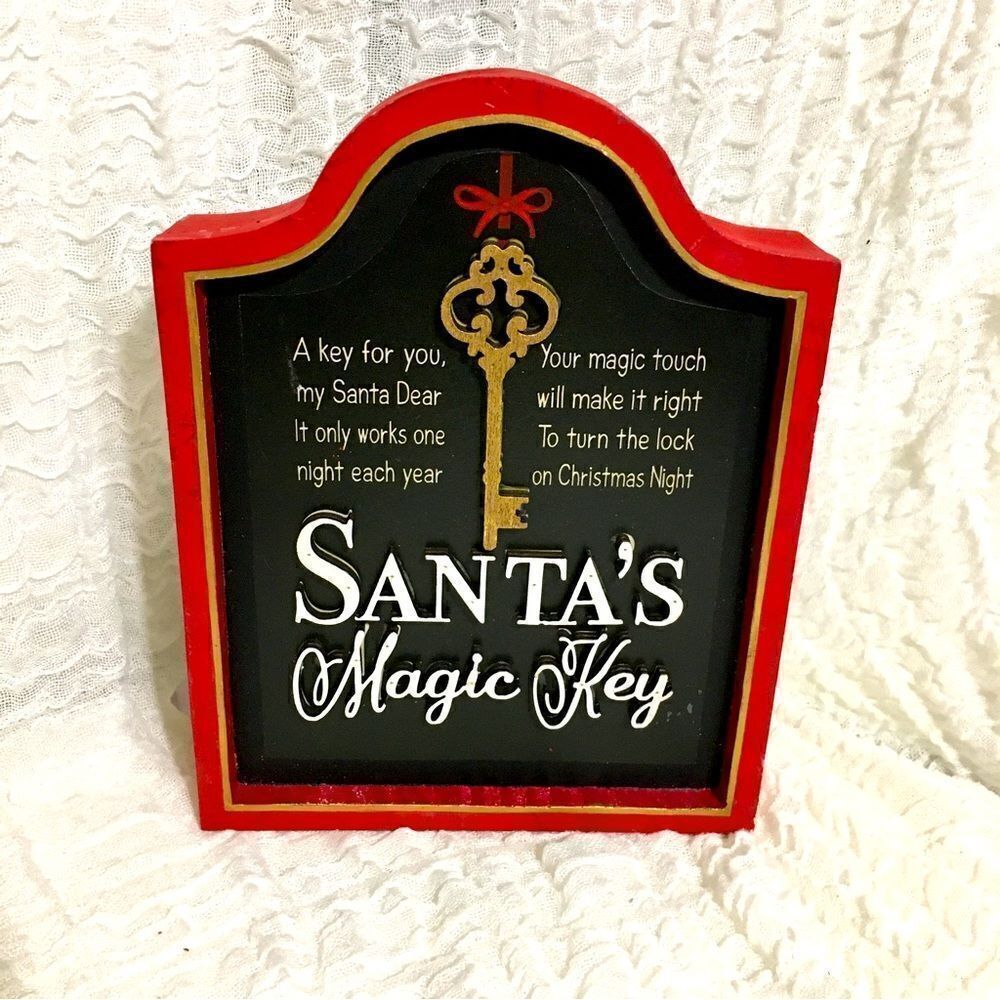NWT Santa's Magic Key Christmas Decor